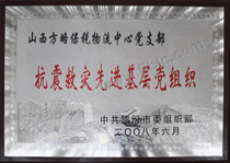 抗震救灾先进基层党组织
